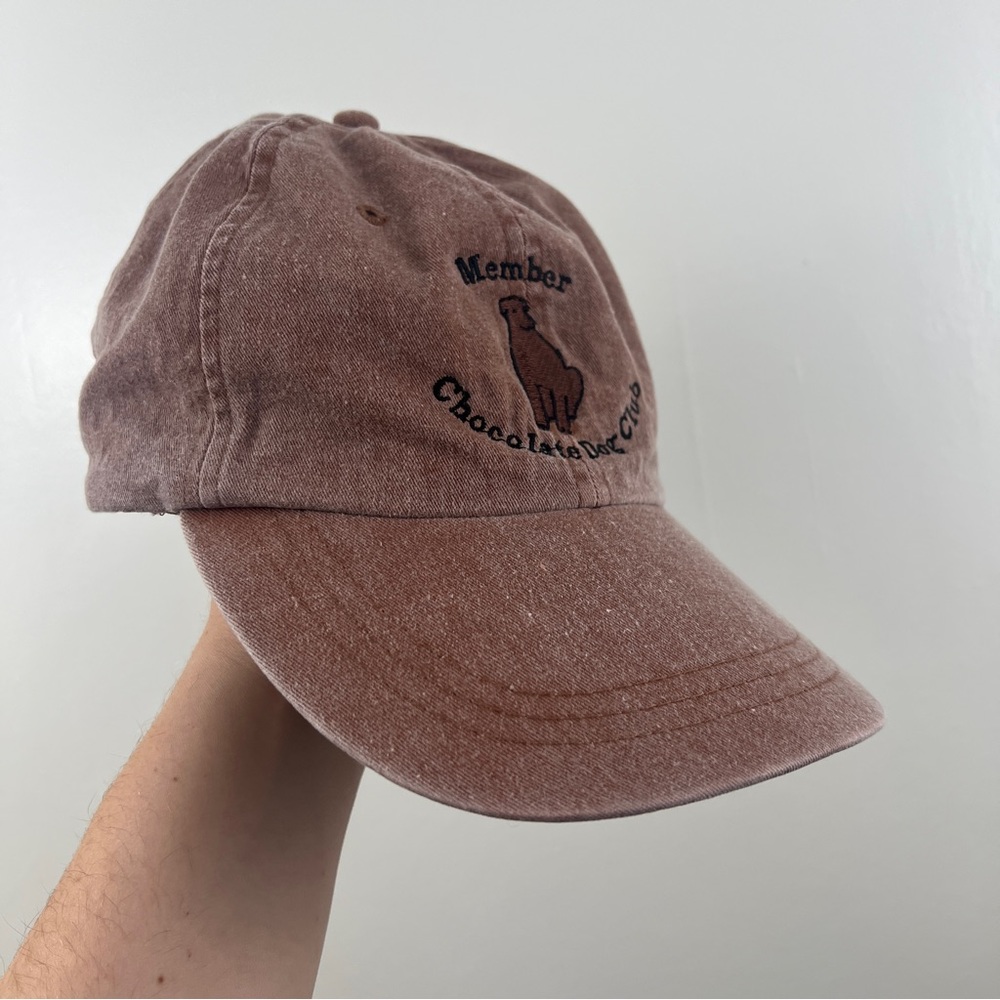 Adams Hats Chocolate Dog Club 100% Cotton Ball Cap Embroidered Chocolate Lab